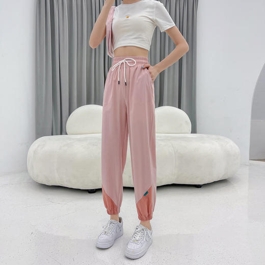 【卡姿泊撞色速干裤】自带冰感的速干裤，夏天出汗再也不怕粘腻了！面料透气舒适又有型，显高显瘦！ 商品图3