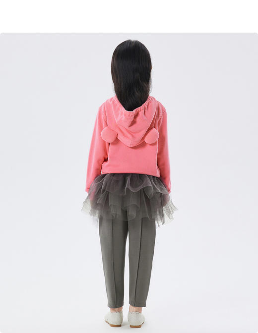 江南布衣童  22年秋款  可爱拉链连帽开襟卫衣  1M8410390 商品图6