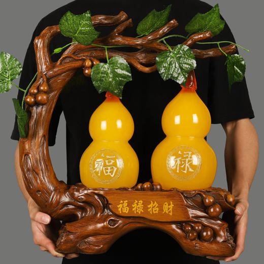 【装饰品】葫芦摆件酒柜新中式客厅玄关创意电视柜新房摆设乔迁新居礼品 商品图3