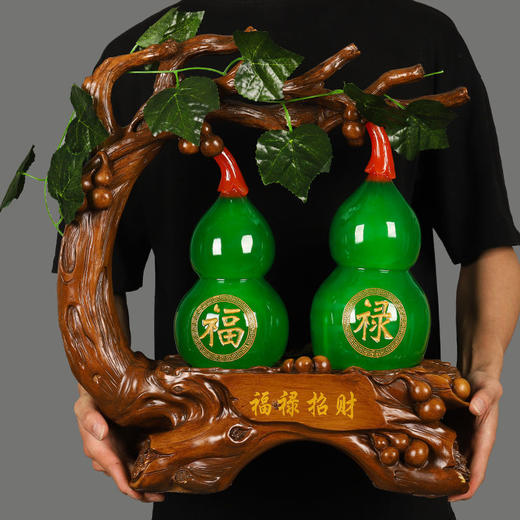 【装饰品】葫芦摆件酒柜新中式客厅玄关创意电视柜新房摆设乔迁新居礼品 商品图2
