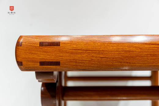 红桥红  家具严选  缅甸花梨（大果紫檀）  【216厚重版圆腿 画案】 商品图7