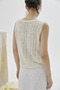 真丝羊绒圆领针梭相拼女式背心 SJS94W006K 商品缩略图1