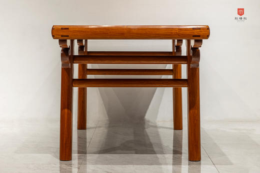 红桥红  家具严选  缅甸花梨（大果紫檀）  【216厚重版圆腿 画案】 商品图8