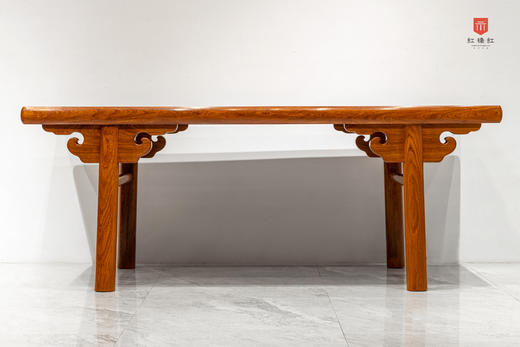 红桥红  家具严选  缅甸花梨（大果紫檀）  【216厚重版圆腿 画案】 商品图2