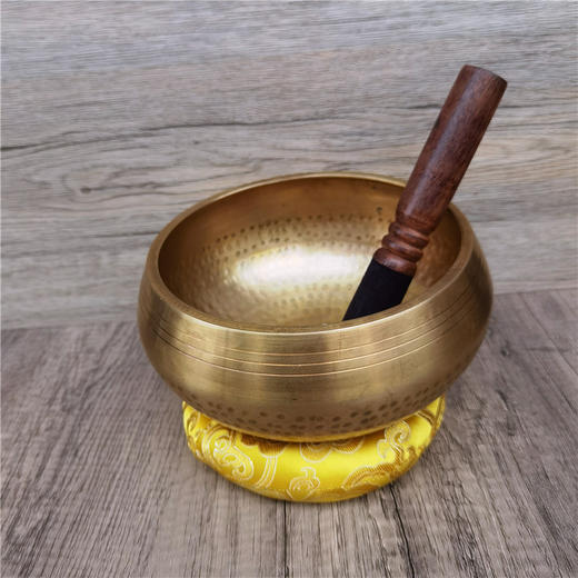 手工铜磬瑜伽冥想音疗佛音钵碗静心减压采耳梵音钵盂颂钵碗 商品图1