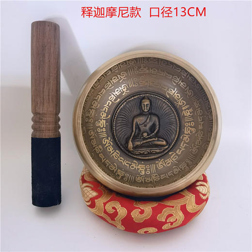 音疗瑜伽钵 西藏平底铜磬钵盂冥想供具仿古家用静心佛音碗 商品图3
