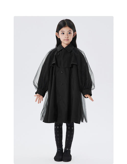 江南布衣童  22年秋款中长款纯色百搭风衣  1M8910500 商品图6