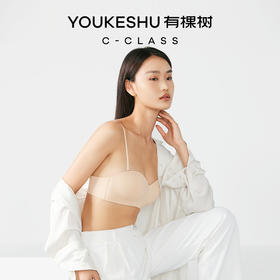 无肩带内衣女夏季薄款文胸大胸显小胸聚拢防滑隐形抹胸