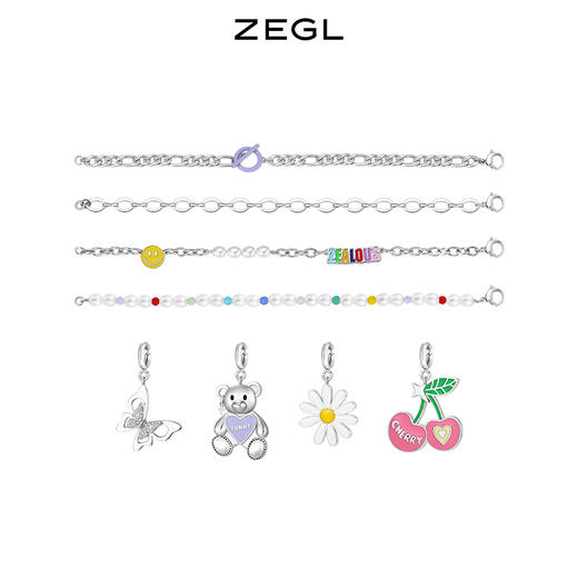 ZEGL设计师自定饰系列DIY项链女小众人造珍珠拼接锁骨链配饰套装 商品图0