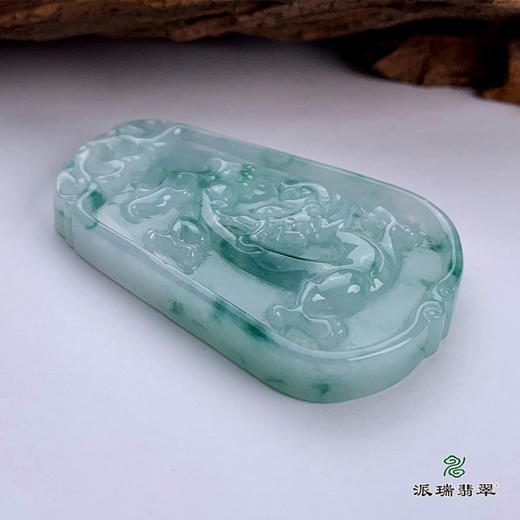 派瑞翡翠 翡翠挂件 糯种 飘花 商品图3