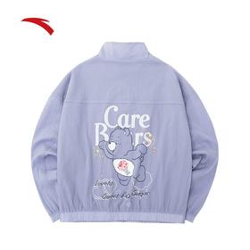 【XL断码】爱心小熊联名款安踏运动外套女新款梭织宽松休闲潮流上衣162238604【无货退款】