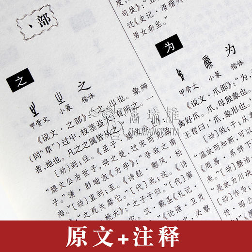 说文解字许慎著中华书局今释原文译文注释部首详解古代汉语字典古文字字典咬文嚼字细说汉字的故事画说汉字工具书正版全版包邮 商品图3
