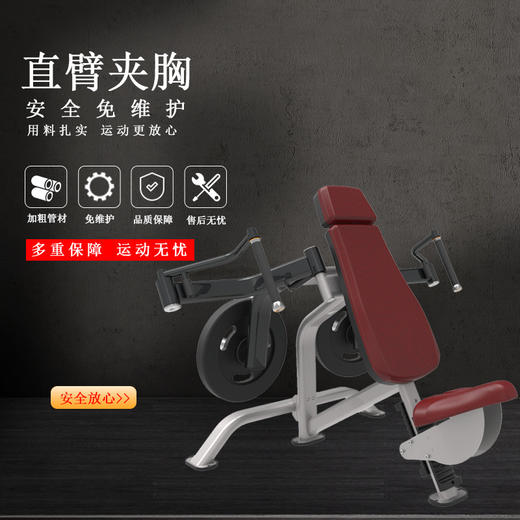【塑形器械】6938直臂夹胸商用两用健身房室内力量综合训练器运动健身器械 商品图2