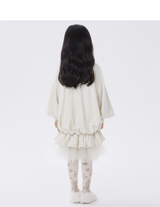 江南布衣童  22年秋款  全棉时尚卫衣式长袖连衣裙  1M8G10640 商品图8