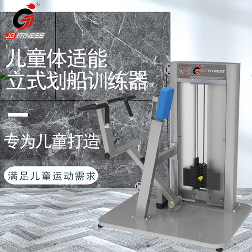 【塑形器械】立式划船训练器平行拉背训练器健身房商用器械家用学校体适能力量 商品图0