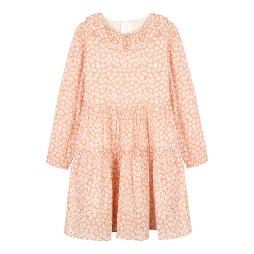 mettekids女童连衣裙2022秋季新款碎花公主裙儿童春秋装长袖裙子 商品图6