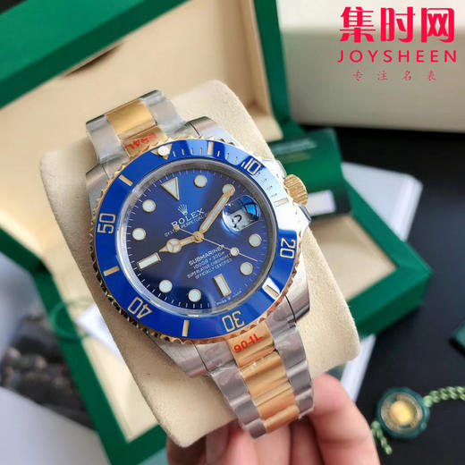 新到货！劳力士升级版间金蓝水鬼 潜水表
搭载进口西铁城 商品图0