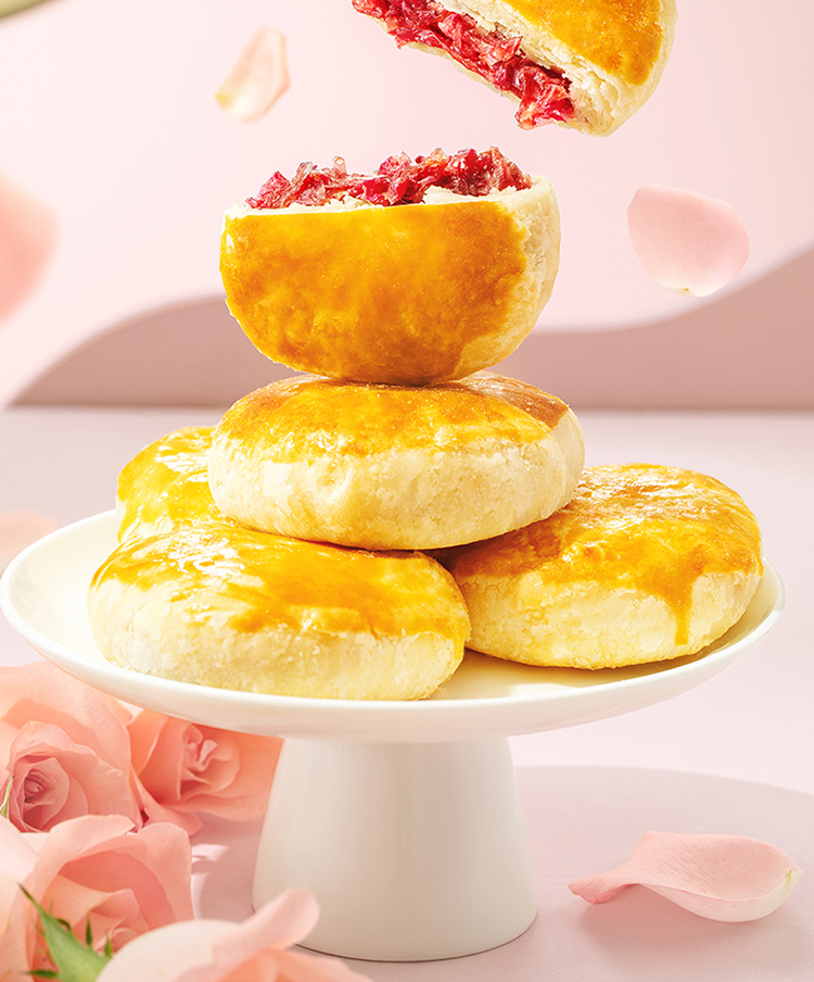 嘉华鲜花饼经典 抹茶 茉莉 紫薯四口味10枚云南特产零食小吃传统糕点