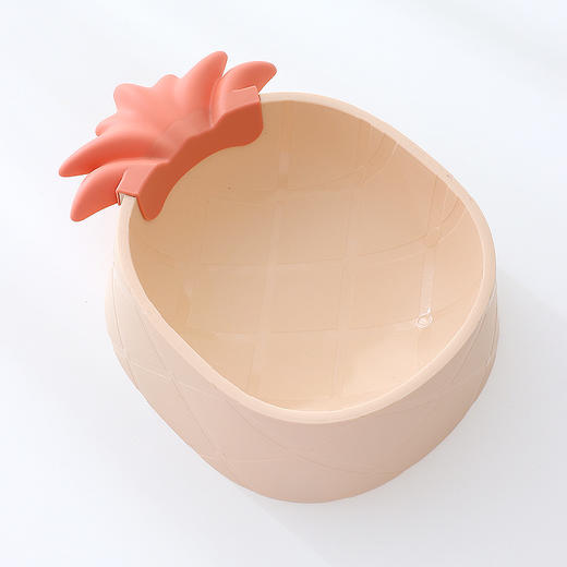 新品水果菠萝形宠物碗 猫猫狗狗塑料单碗食盆 耐摔防滑环保材质 商品图5