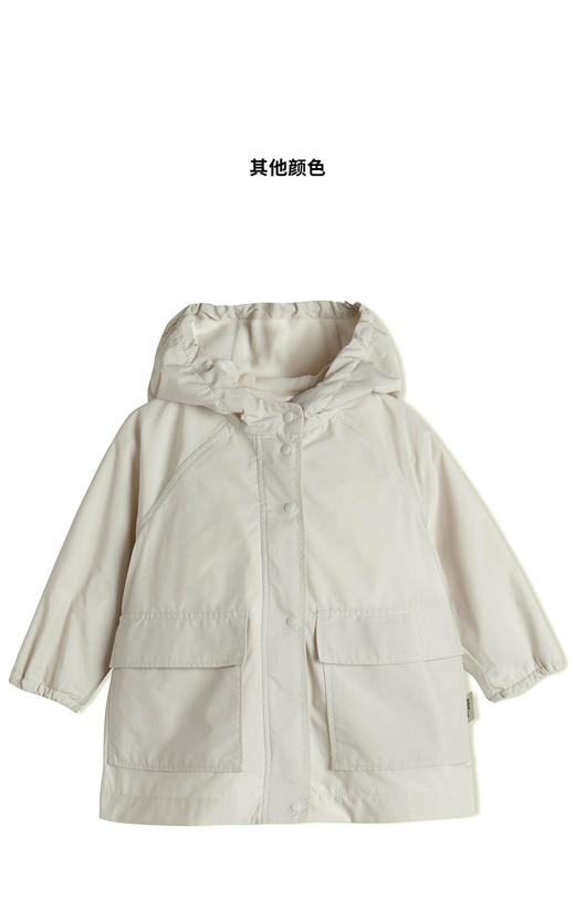 江南布衣童  22年秋款 经典宽松耐脏中长款风衣  YM8910420 商品图4