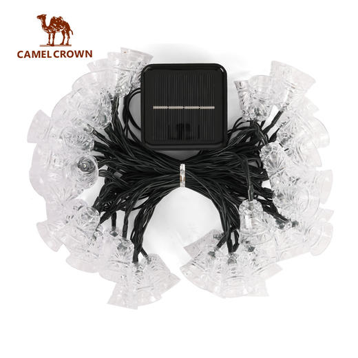 户外精致露营太阳能彩色氛围灯LED铃铛串帐篷天幕营地灯装饰灯 1J32265975 商品图3