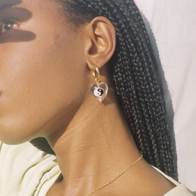 北京仓｜Ninfa-Balance Heart-太极阴阳 耳环（单只）［葡萄牙设计师］