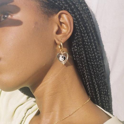 北京仓｜Ninfa-Balance Heart-太极阴阳 耳环（单只）［葡萄牙设计师］ 商品图0