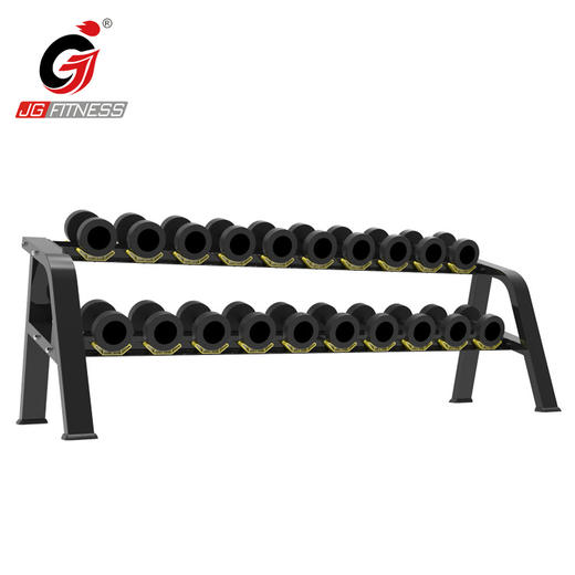 【塑形器械】1602二层哑铃架立式哑铃架托家用健身房商用收纳摆放哑铃放置架 商品图3