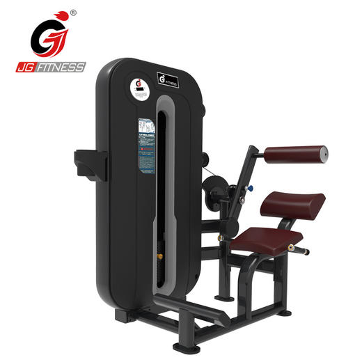 【塑形器械】E6819腰部后压商用健身房力量器械坐式压背坐姿腰部后压训练器 商品图0