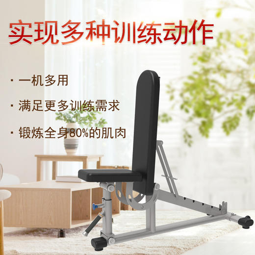 【塑形器械】可调哑铃椅商用家用可调哑铃凳多种功能力量飞鸟凳仰卧板居家健身 商品图1