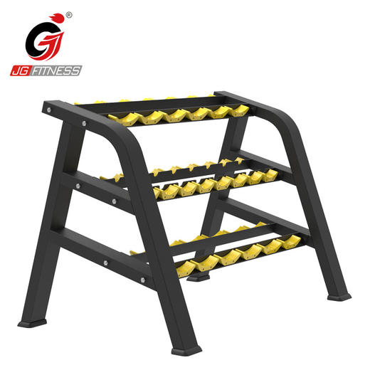 【塑形器械】1602A女士哑铃架三层商用家用哑铃架健身房器械易收纳摆放哑铃架 商品图1