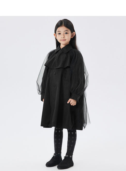 江南布衣童  22年秋款中长款纯色百搭风衣  1M8910500 商品图7