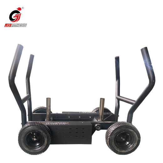 【塑形器械】负重坦克推车负重雪橇车可调节双阻力杠铃推车私教能量车健身车 商品图4