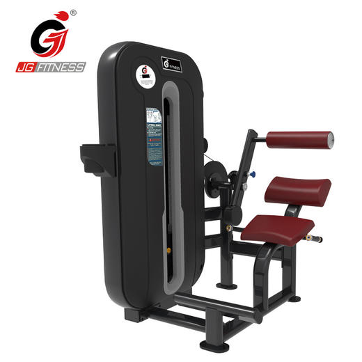 【塑形器械】E6819腰部后压商用健身房力量器械坐式压背坐姿腰部后压训练器 商品图3