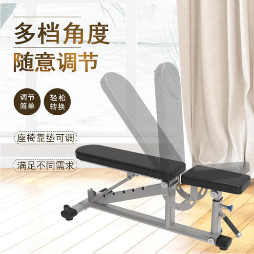 【塑形器械】可调哑铃椅商用家用可调哑铃凳多种功能力量飞鸟凳仰卧板居家健身 商品图2