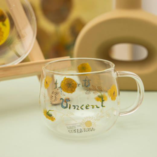 The National Gallery梵高系列【向日葵】玻璃杯杯垫组合套装礼盒 商品图3