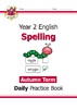 预售 英国原版 CGP 英语拼写日常练习书小学2年级3册套装 New KS1 Spelling Daily Practice 春夏秋学期 含答案 商品缩略图1