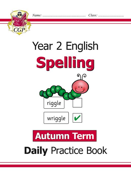 预售 英国原版 CGP 英语拼写日常练习书小学2年级3册套装 New KS1 Spelling Daily Practice 春夏秋学期 含答案 商品图1