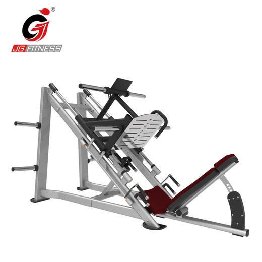 【塑形器械】6910倒蹬机商用两用健身房室内45度斜蹬哈克深蹲多种功能力量器械 商品图1