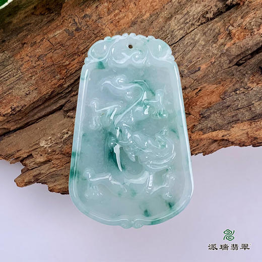 派瑞翡翠 翡翠挂件 糯种 飘花 商品图1