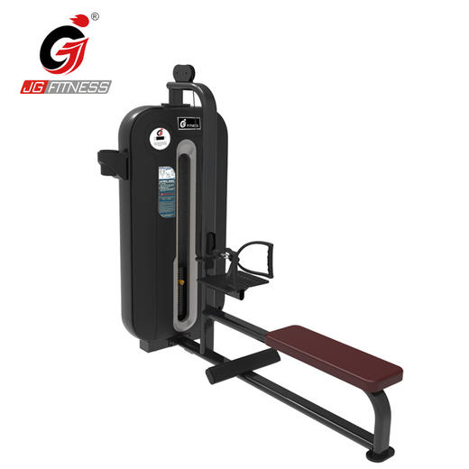 【塑形器械】E6806低拉背商用健身房力量器械坐式划船硬拉坐式低拉划船训练器 商品图0