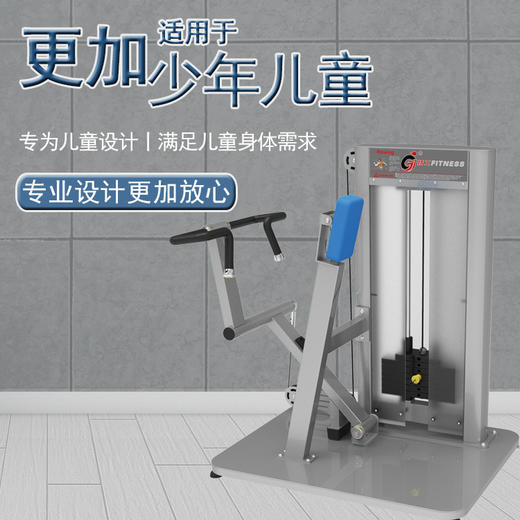 【塑形器械】立式划船训练器平行拉背训练器健身房商用器械家用学校体适能力量 商品图1