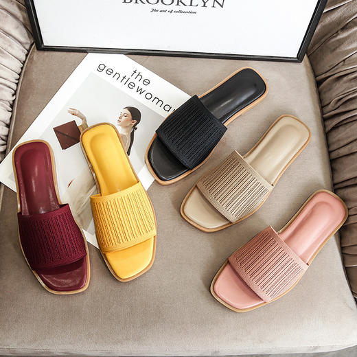 PARDORY   新款透气女鞋 蝴蝶结尖头蛋卷鞋&巴洛克风单鞋&飞织镂空拖鞋&飞织宽面拖鞋，干净，利落，优雅，只一眼，便是浓郁女人味 商品图4