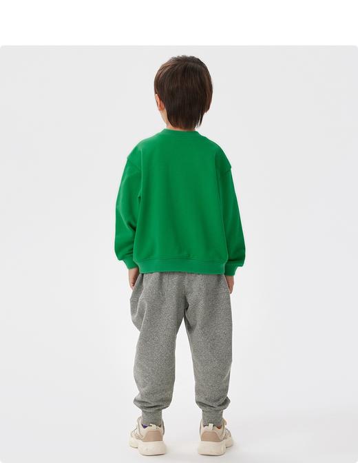 江南布衣童  22年秋款  结实耐磨立体装饰无帽套头卫衣   1M8410400 商品图7