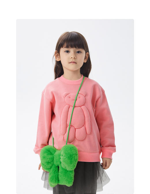 江南布衣童  22年秋款  结实耐磨立体装饰无帽套头卫衣   1M8410400 商品图8