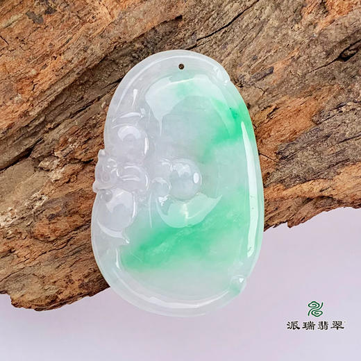 派瑞翡翠 翡翠挂件 糯种 飘花 商品图1