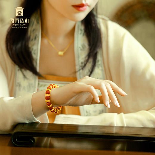 宫匠造办 红运连连黄金手串 商品图3