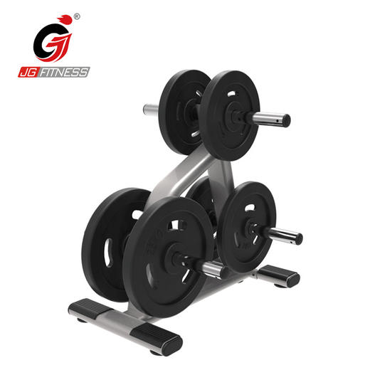 【塑形器械】6801杠铃片架哑铃片杆大小孔存储放置架家用商用健身房收纳整理架 商品图1