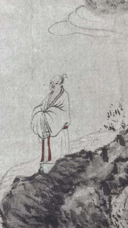 【定制书画】（明）沈周《庐山高图》纸本 立轴 馆藏书画精仿复制艺术品（付款后28天内发货） 商品图3