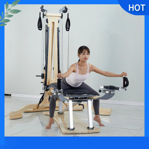 【禅柔】健身器械普拉提白枫木婵柔回旋仪 商品图2